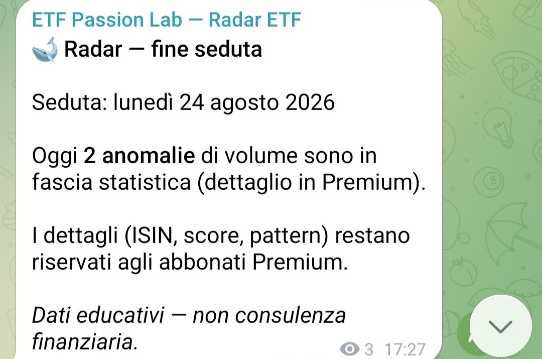 Teaser anomalie volume sul canale free